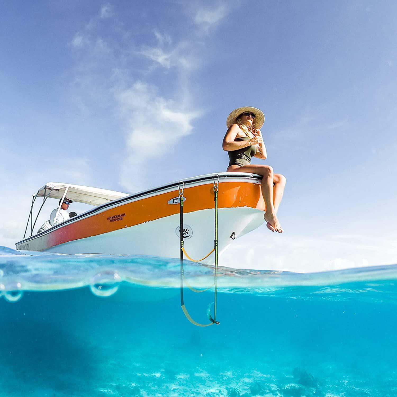 Standing up and Down Rope Ladder, Yacht Folding Hook Ladder, Water Entertainment Inflatable Very Simple Ladder