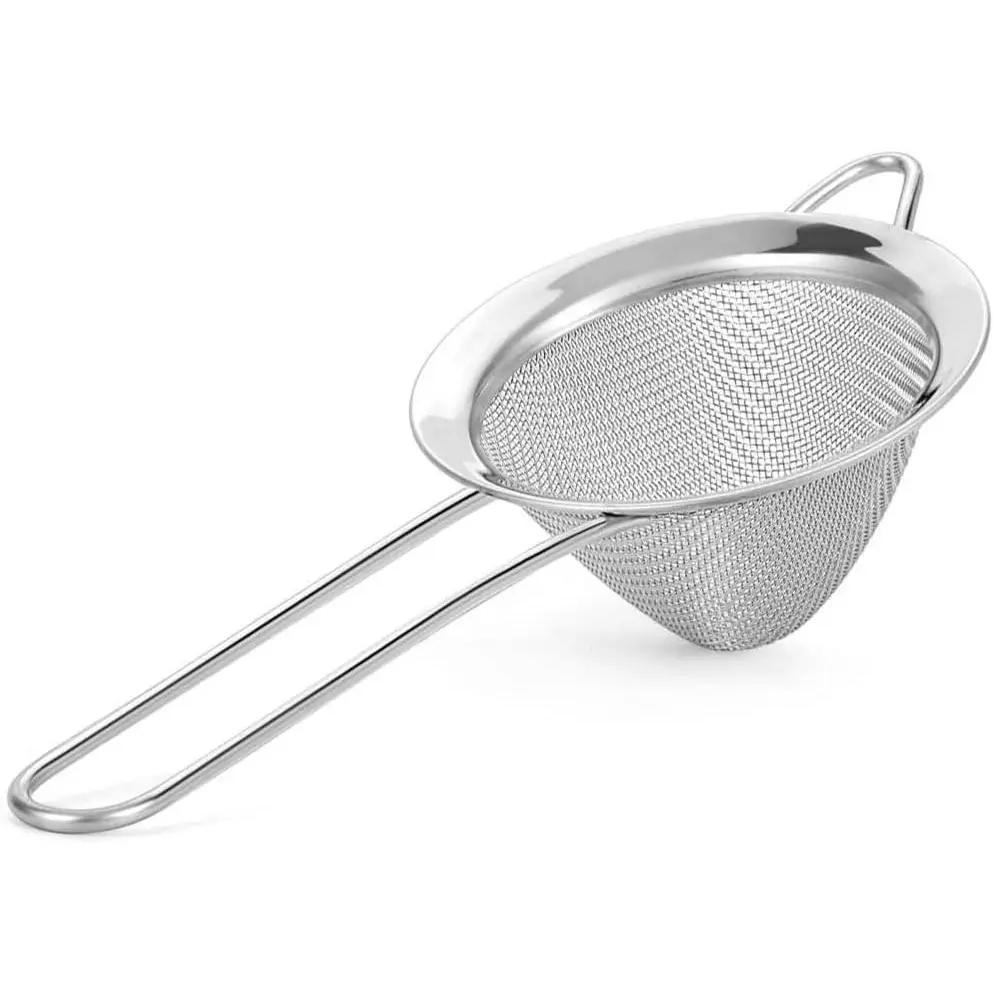 Fine Mesh Strainer - 3.3 Inch Conical Sieve -  Strainers for Loose , Coffee Strainer,  Strainer, Juice Strainer, and Much !