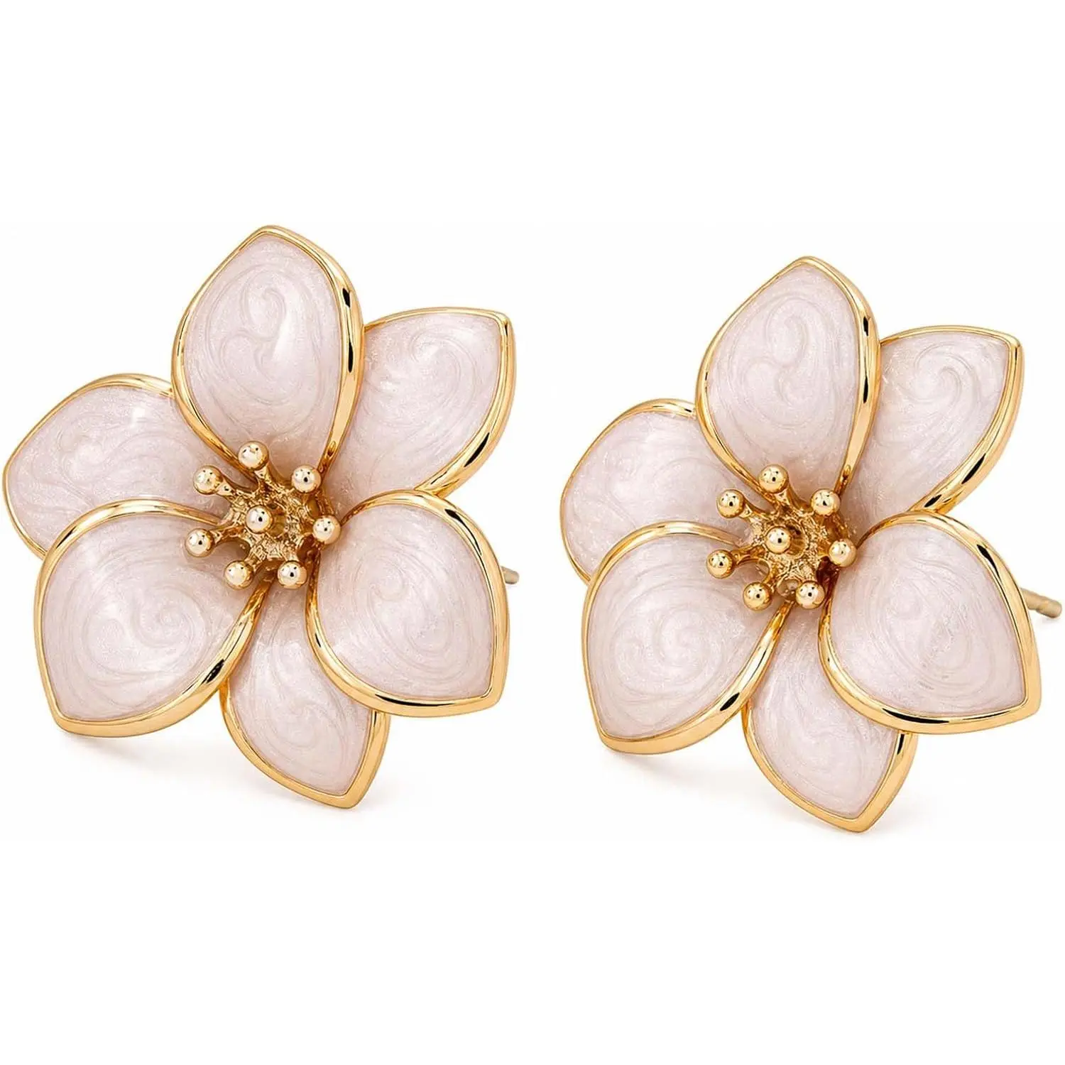 Enamel Flower Earrings for Women   Flower Earring Dainty  Statement Earrings Costume Prom  Accessories