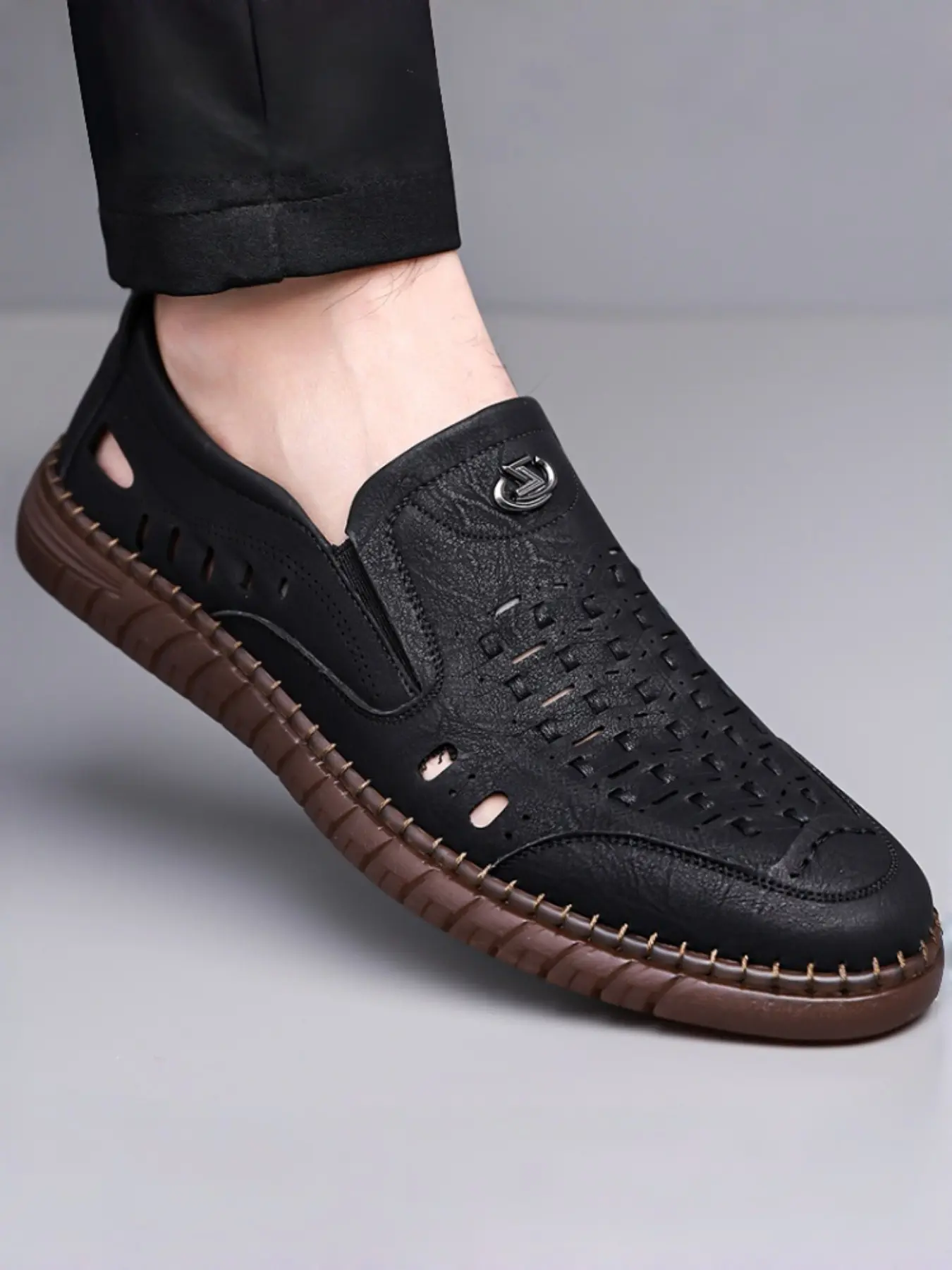 Men's Slip-On Sandals, Lightweight and Comfortable, Ideal for Daily Wear, Casual Outing, Travel, Men's Footwear