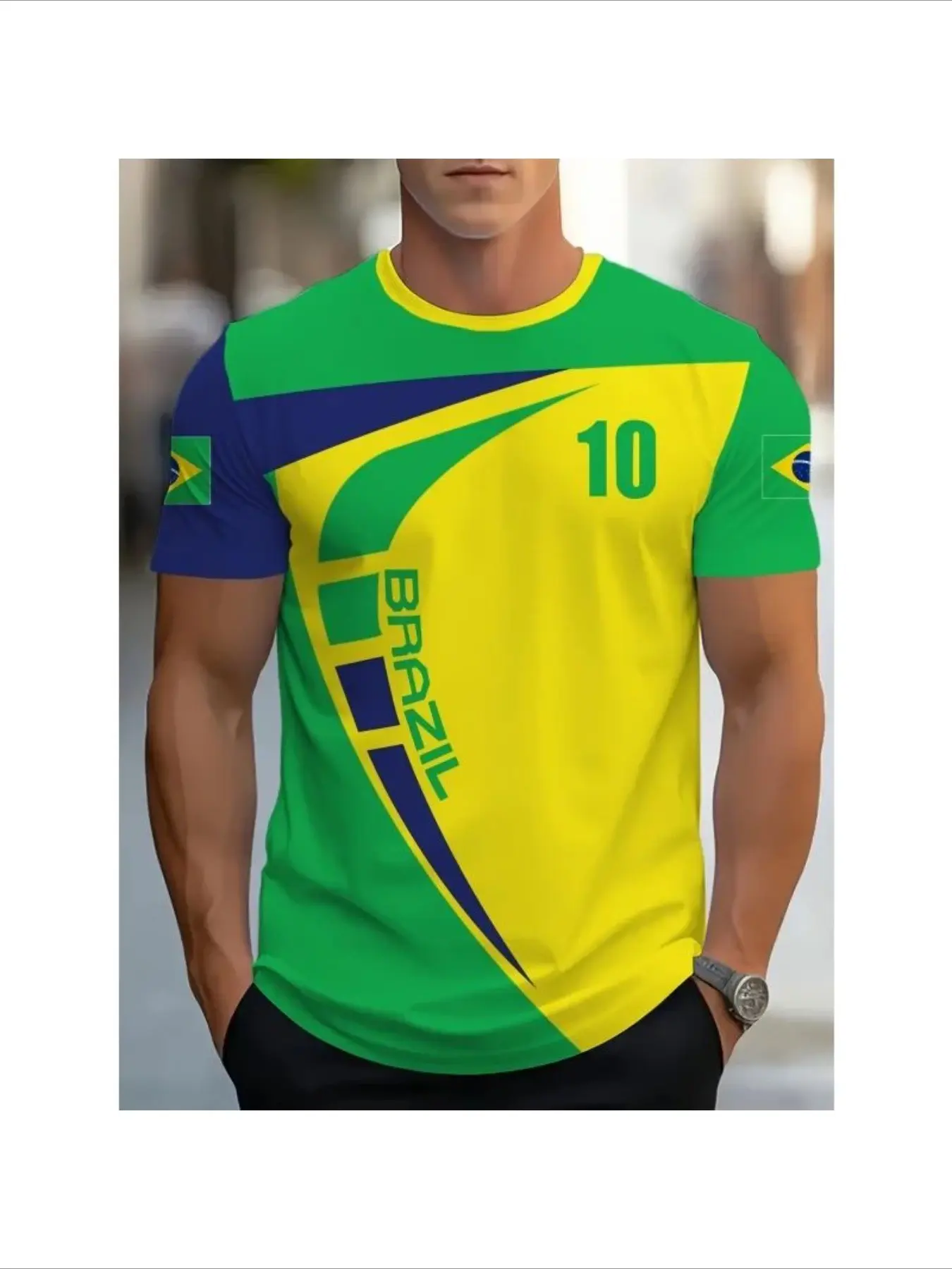 Summer New Pattern Men's T-Shirt, Sport Sweat-Wicking Breathable Jersey, 3D Printed T-Shirt, Casual Short Sleeve O-Neck Top, Streetwear Tee
