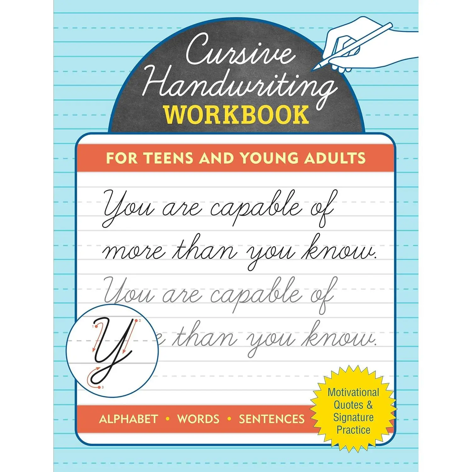 Cursive Handwriting Workbook for Teens and Young Adults (Trace & Learn) - Paperback
