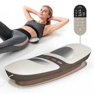 4 in 1 Wireless Lumbar Massager, Portable Rechargeable Back Massage Device with Adjustable Heat, Air Compression, Gentle Pulse, Vibration, Lower Back Comfort for Office Chair, Couch,Home