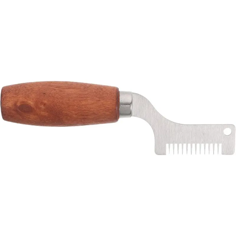 Wood Handle Stainless Steel Cheese Slicer Comb Cutter Chocolate Butter Shaver Baking Cheese Dividing Tool