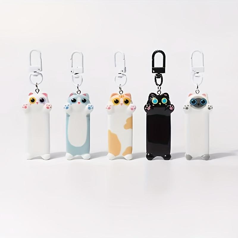 Adorable Cartoon Hug Cat Keychain Pendant Delicate Compact Jewelry Sweet Backpack Ornament with Versatile Design