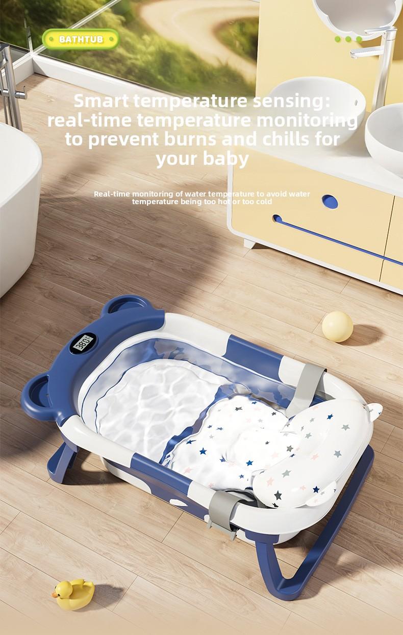 Must-Have Baby Essential!Collapsible Bath Tub for Sit & Lay Bathing