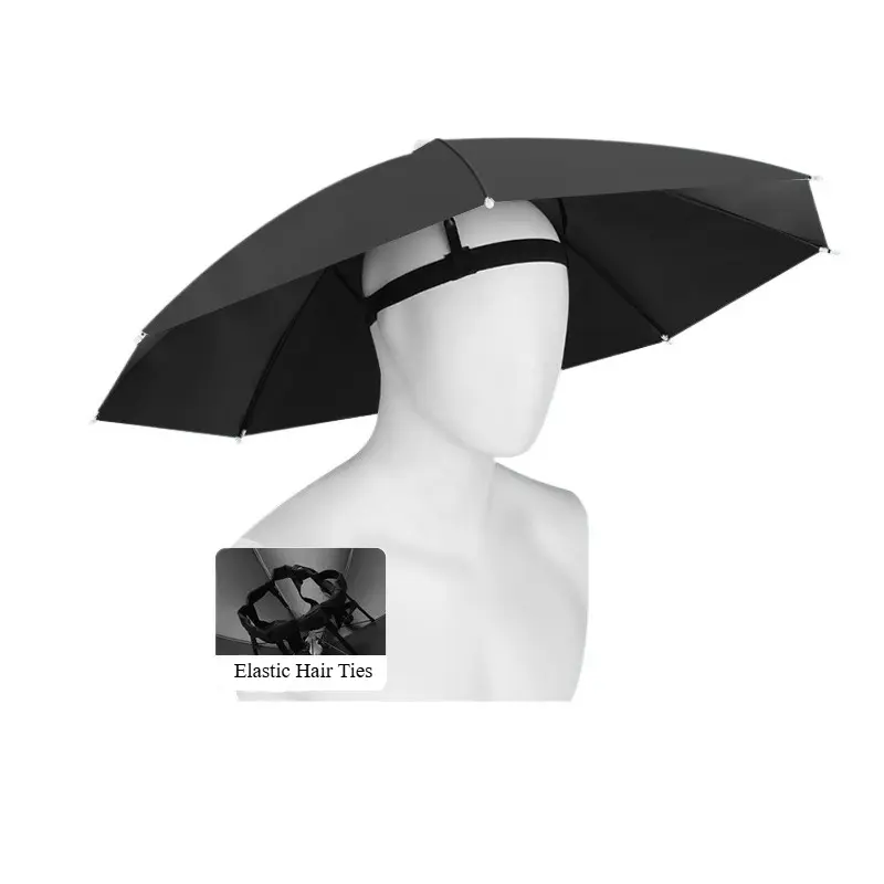 Portable Unisex Hands-Free Umbrella Hat - Lightweight, Waterproof Sun Protection Headwear with Cover, Multifunctional Outdoor Activities Gear for Fishing, Golf, Comfortable, One Size