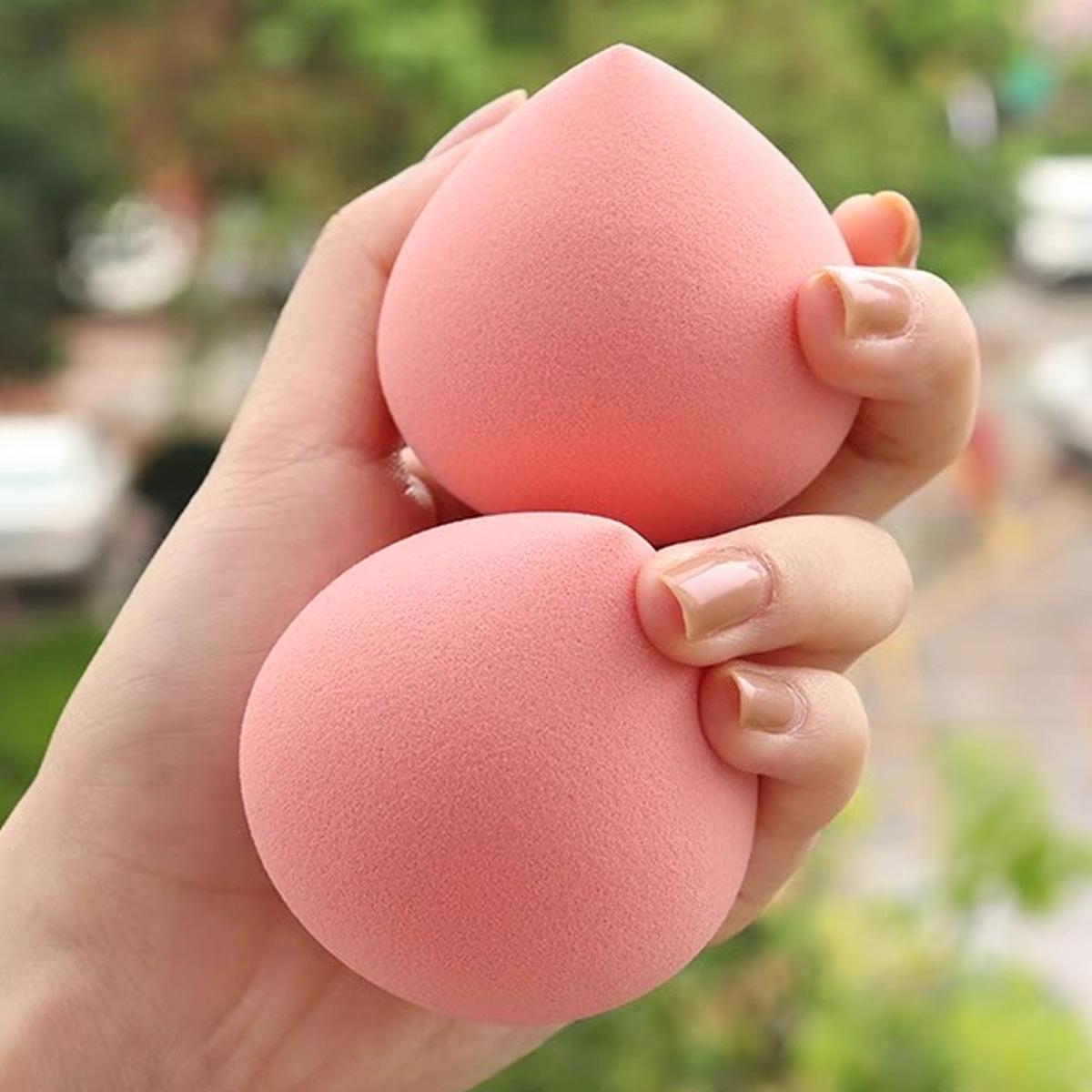 16PC Green Cute Puff Peach with Makeup Bag Beauty Tool Set Makeup Brush Set Makeup