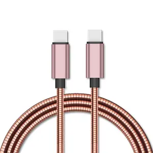 Typec to Typec Usb Cable 3.3ft 65W Fast Charge Aluminum Braided Pure Copper Conductor for Cell Phone