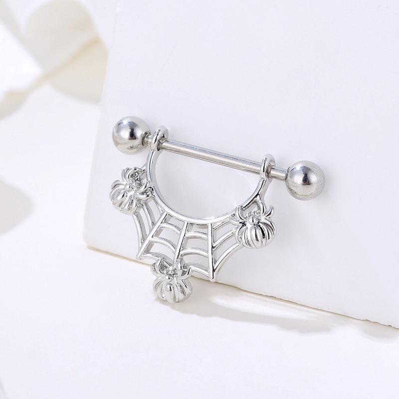 Spike Opal Piercing, F136 Titanium Internally Threaded, Nose Lip Cartilage Jewelry