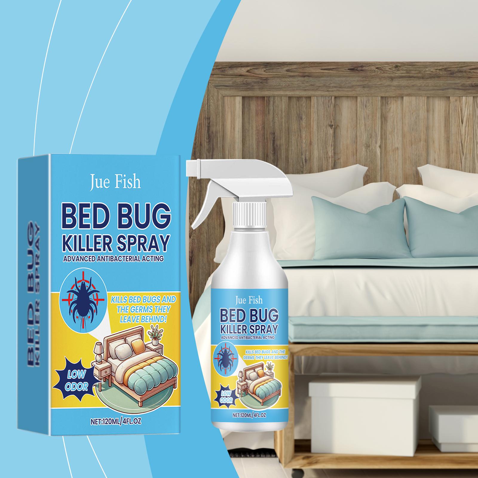 【BIG SaIe】Bed Bug Killer Spray — Kills Bed Bugs on Contact & Eggs — Natural Plant-Based Formula — People & Pet Friendly — No-Rinse — Also for Fleas, Mites, Flies & Mosquitoes