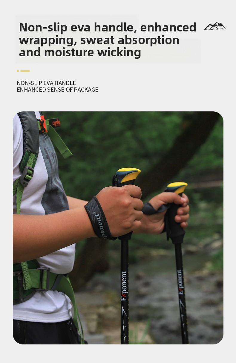Abuda Outdoor Hiking Poles, Ultra-Light External Lock, 7075 Material, Trekking Poles, Walking Sticks, Walking Poles