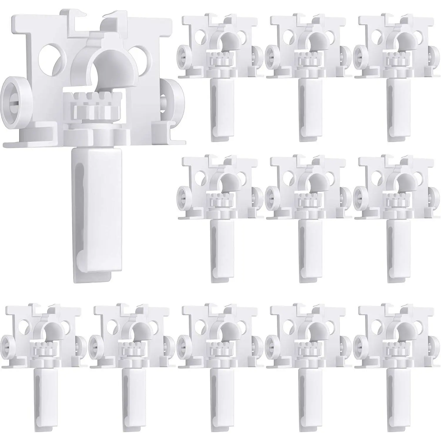 Jetec 20-Piece Vertical Blind Repair Tabs Kit, DIY Easy Approx. 1.25" Window Curtain Fixer Parts for Vertical Blind Replacement Slats