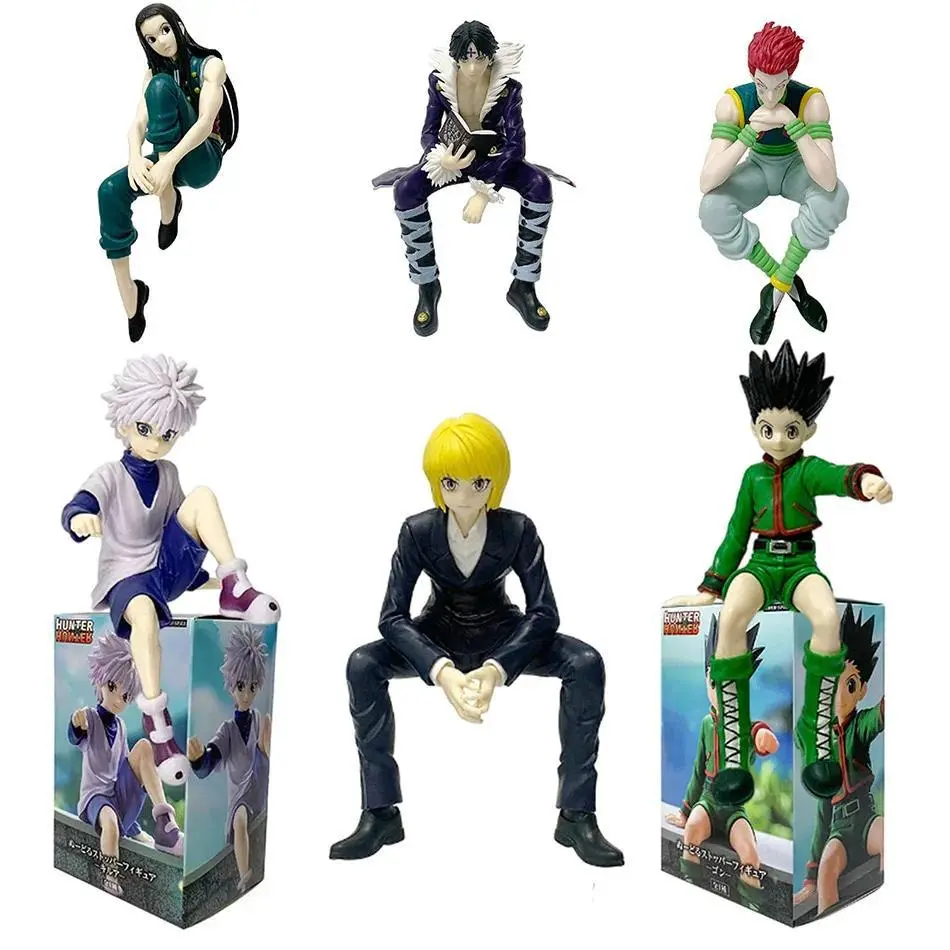 Anime Hunter×Hunter Figure Kurapika Action Figure Killua Jay Chrollo Illumi Hisoka Figurine Collection Noodle Stopper PVC Model