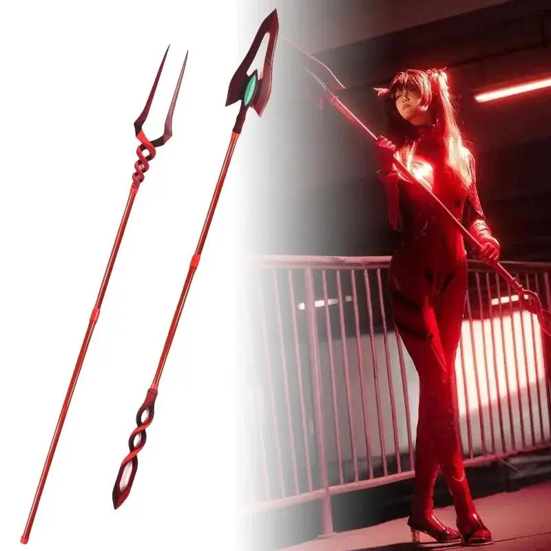 70in EVA Plastic Long Spear, Neon Genesis Evangelion Anime Theme Cosplay Prop, Asuka-Inspired Novelty Toy Gift