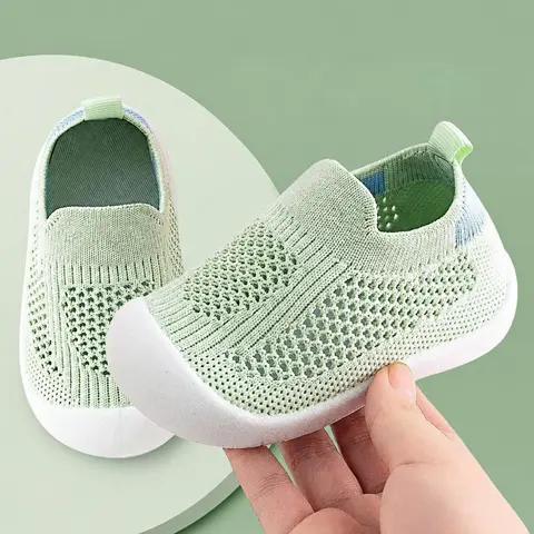 Unisex Kid Shoes for 1-3 Years Old Toddlers, 1-Pedal Size House Shoes with Mesh Upper, Soft Sole Non-Slip Casual Unisex Wear Footwear Toddler Shoes Infant Kids Shoes