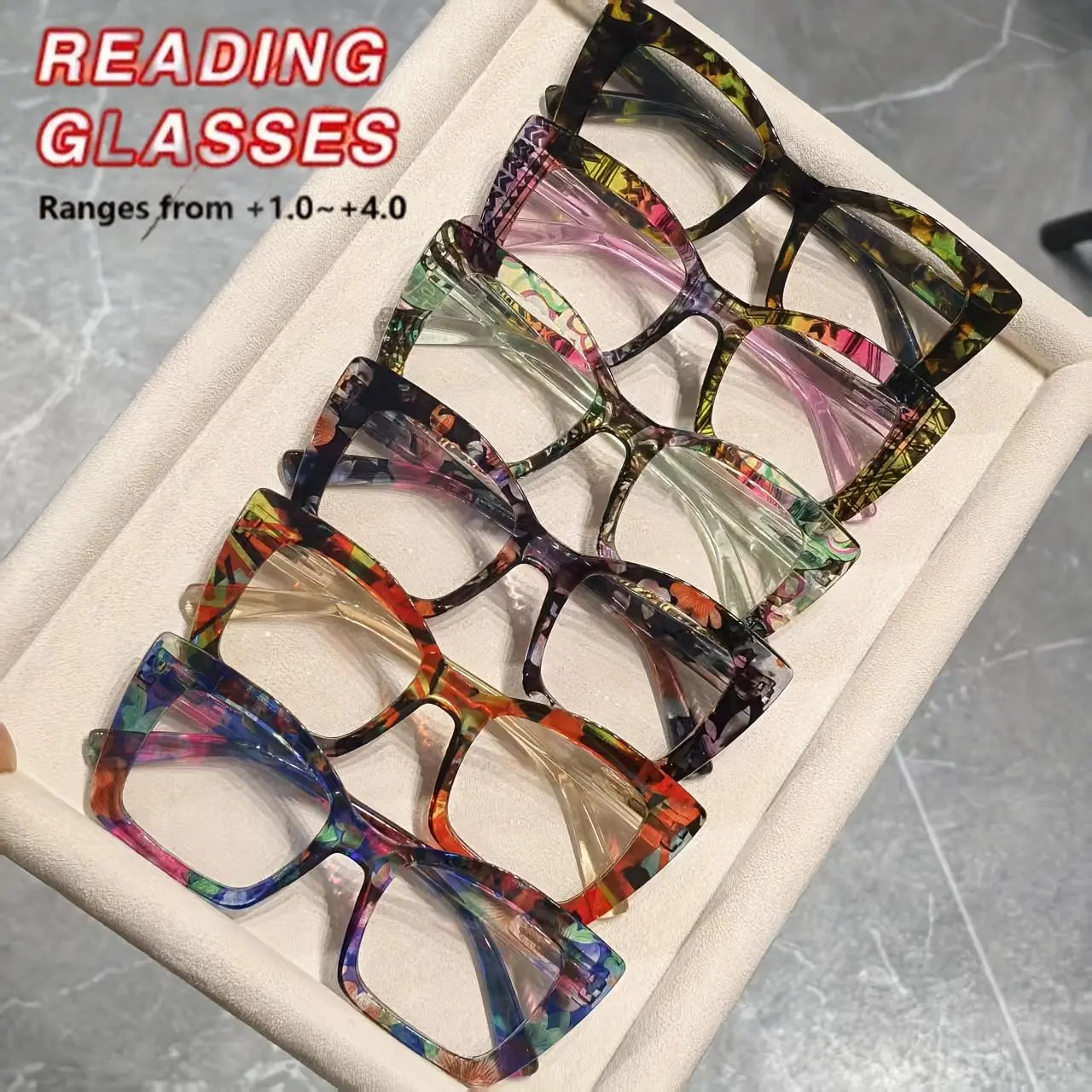 Trendy All-match Reading Glasses, New Style Anti- Light Glasses for Women & Men, Fashion Eyeglasses for Daily Wear