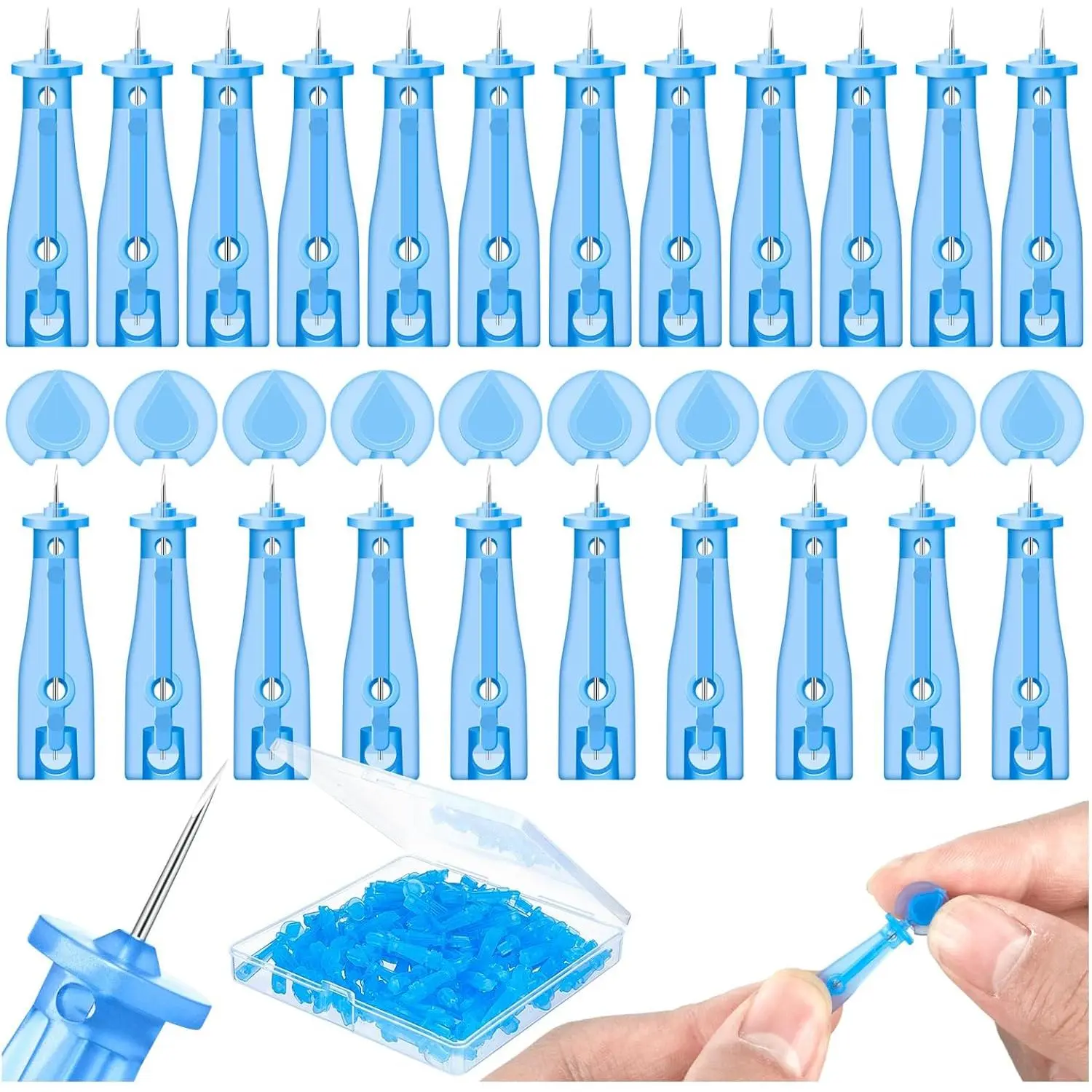 Lancets for Facial Extraction, 100Pcs Disposable Acne Needle Effective Blemish and Blackhead Removal Tools for Clear Skin