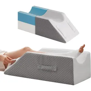 Elevation Pillows for After ,  or Rest, Memory   Elevating Pillow,  Pillow Elevation  Circulation,  Pillow Wedge Pillow for   Ankle , White/Grey