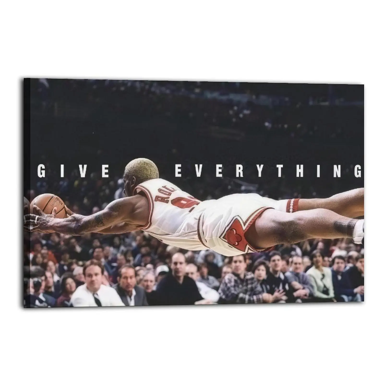 Dennis Rodman Give Everything Canvas Prints | Bedroom Art | Bathroom Art | Trendy Wall Art | Funky Wall Art