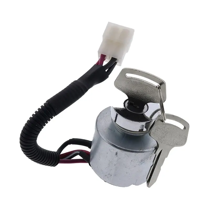 FridayParts 12V Ignition Switch With Key 9-0911 for Kubota Engine D722 D902 Z482