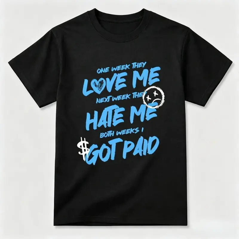 Unisex T-shirt To Match Sneakers Jordan 14 Black & University Blue - I Got Paid. for Casual Wear. able Summer Unisex T-Shirt to match Jordan Sneaker. Streetwear Style. urban outfitters