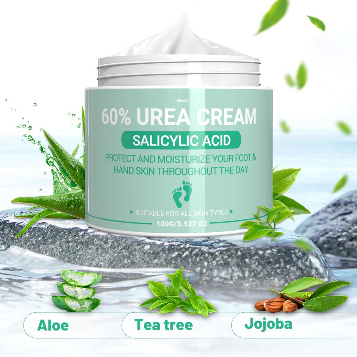 60% Urea Cream, Moisturizing Nourishing Hydrating Foot Care Cream for Soothing Dry Skin, Smoothing Foot Care Product for Daily Use