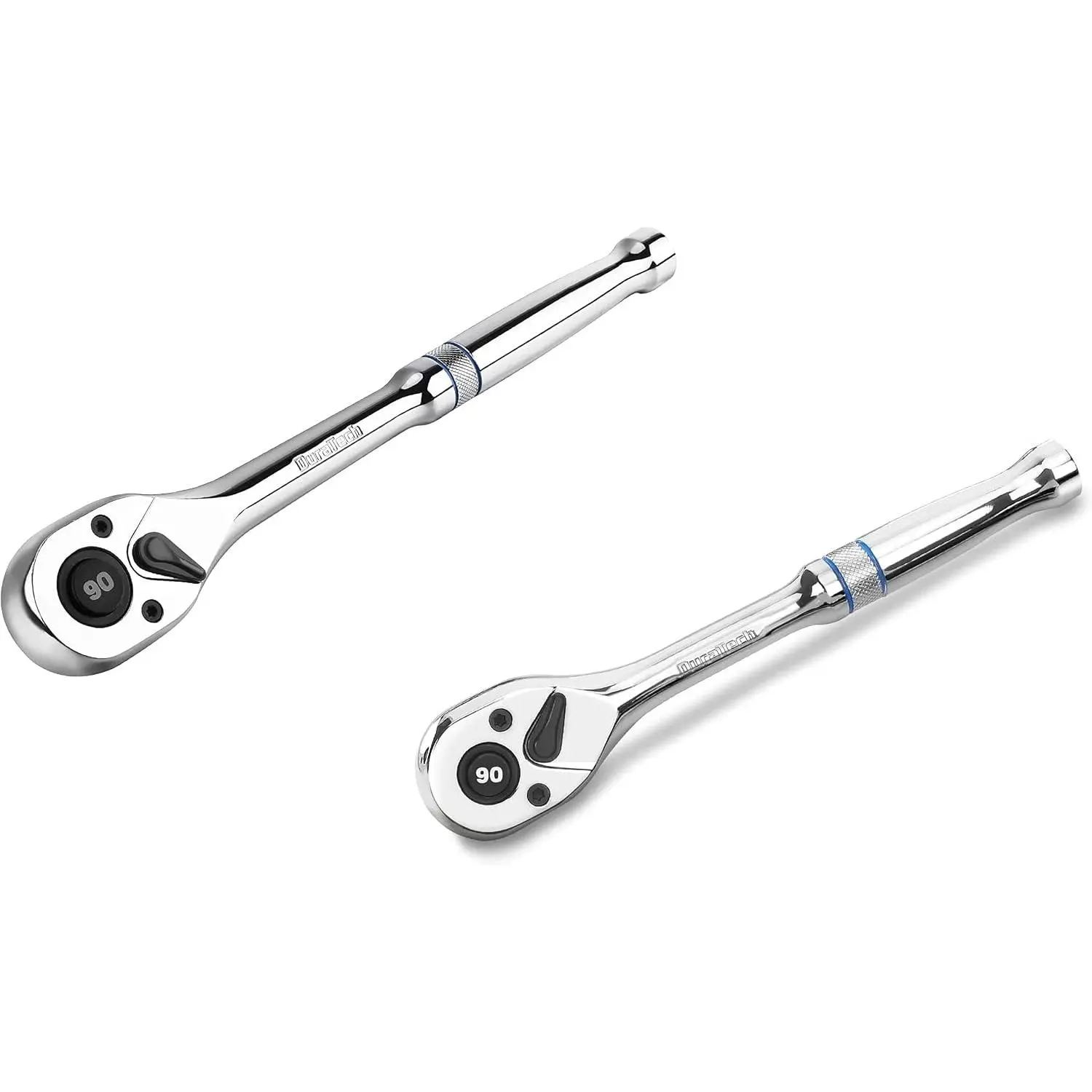 3/8-Inch and 1/4-Inch Drive Ratchet Handle, Ratchet Wrench, Socket Wrench, 90-, Quick-release Reversible, Chrome Alloy Made