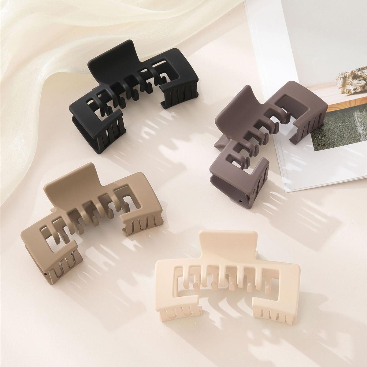 AWAYTR 4Pack Hat-Friendly Claw Clips for Baseball Caps Trucker Hat Hair Clips for Women Hair Claws Clips for Thick Hair Hat Hairstyles Gifts Hair Accessories