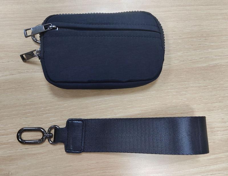 Women's Chic Waterproof Nylon Wristlet - Multi-Functional Coin/Card Pouch | Keychain & Secure Zipper | Compact Everyday Essential