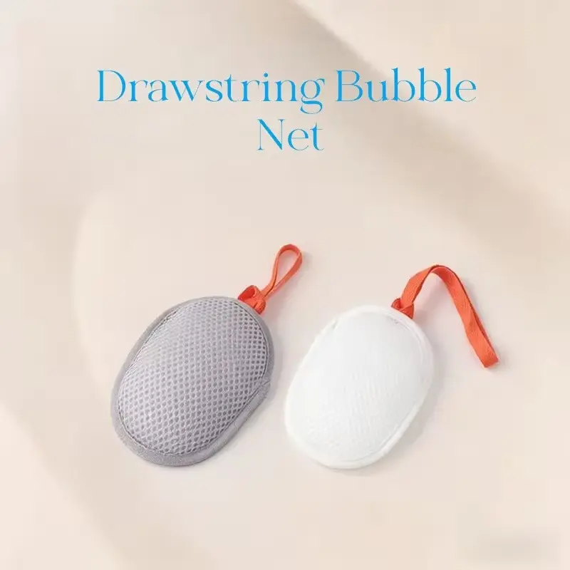 2-Pack Soap Bags with Bubble Net, Soap Mesh for Bathing and Laundry, Shower Soap Holder, Durable Soap Pouches for Easy Use, Enhances
