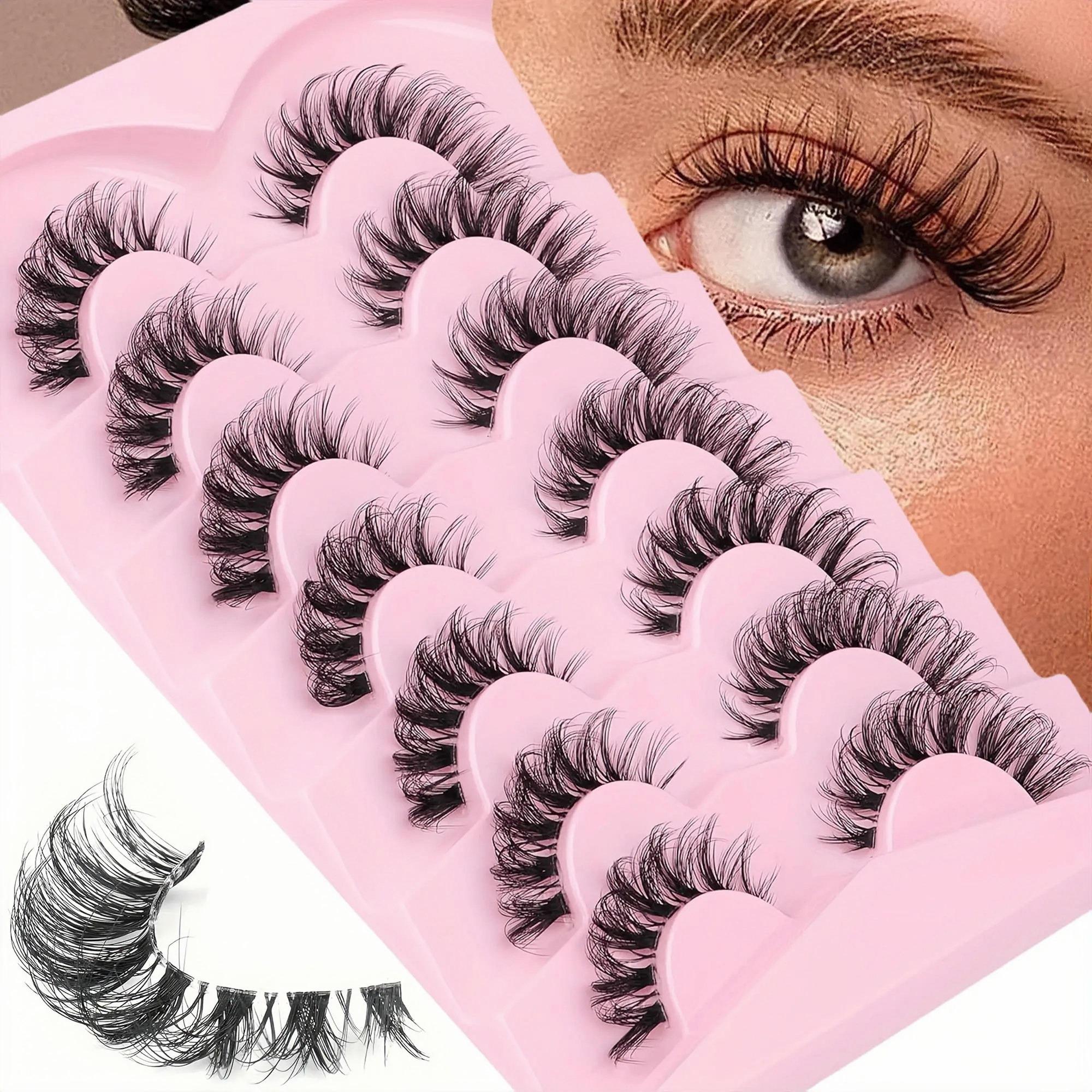 Lightweight Cat Eye False Eyelashes, Natural Look Wispy False Eyelashes for, Volumized Lash Extension Trending Product, Daily Eyelash Extension Kit, Makeup Products, High Quality Eyelashes, Eyelash Clusters, Fancy Lashes Cosmetic, DIY False Eyelashes