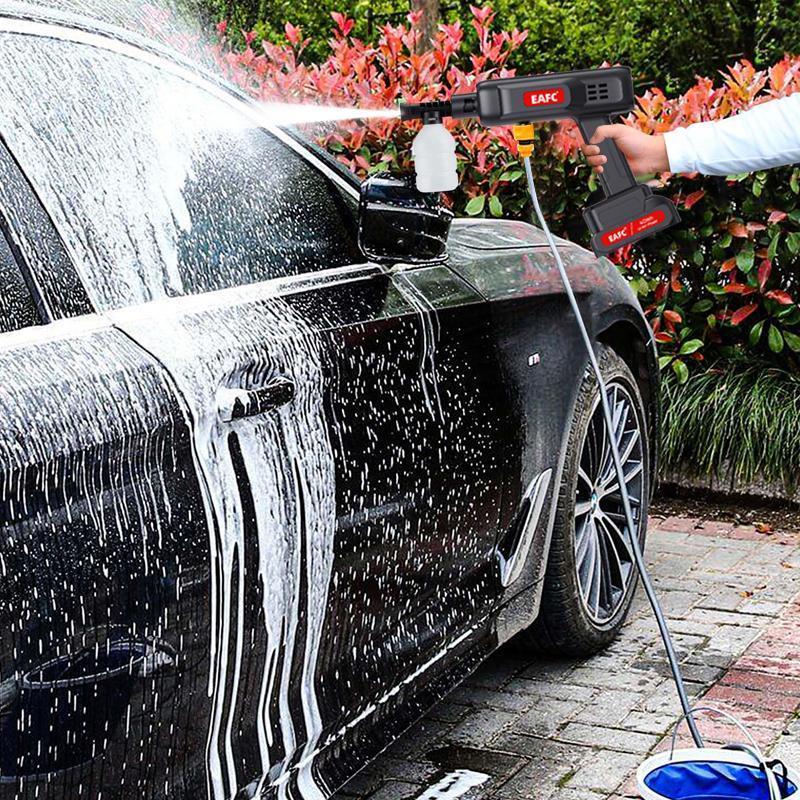 Portable High Pressure Car Washing Water Gun, Car Wash Sprayer, 1 Count Multifunctional Wireless Rechargeable High Pressure Water Gun, Suitable for Car, Floor Washing