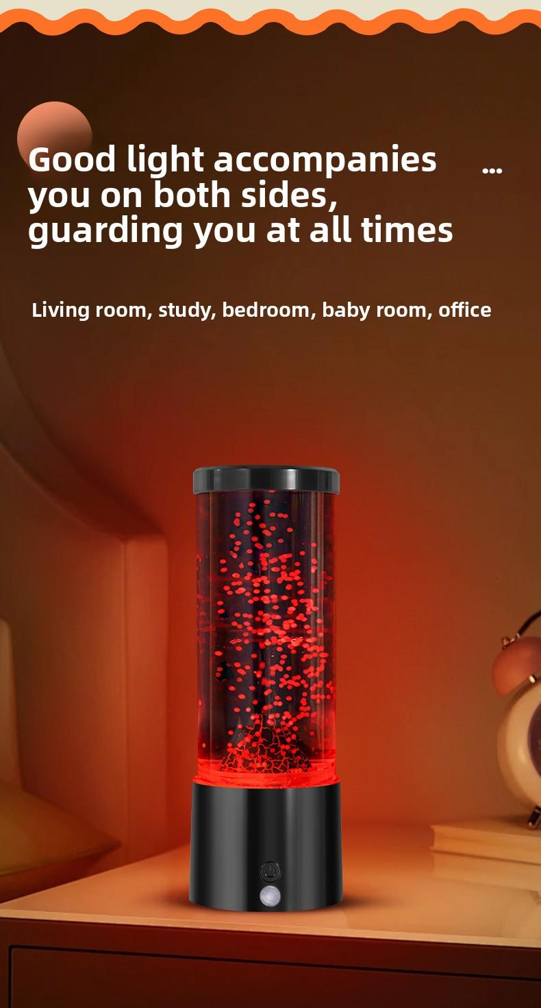 Aquarium Light Jellyfish Small Fish Volcano 3 Options RGB LED Remote Control Fish Tank Decorator Night Light Aquarium Decoration Pet Gift