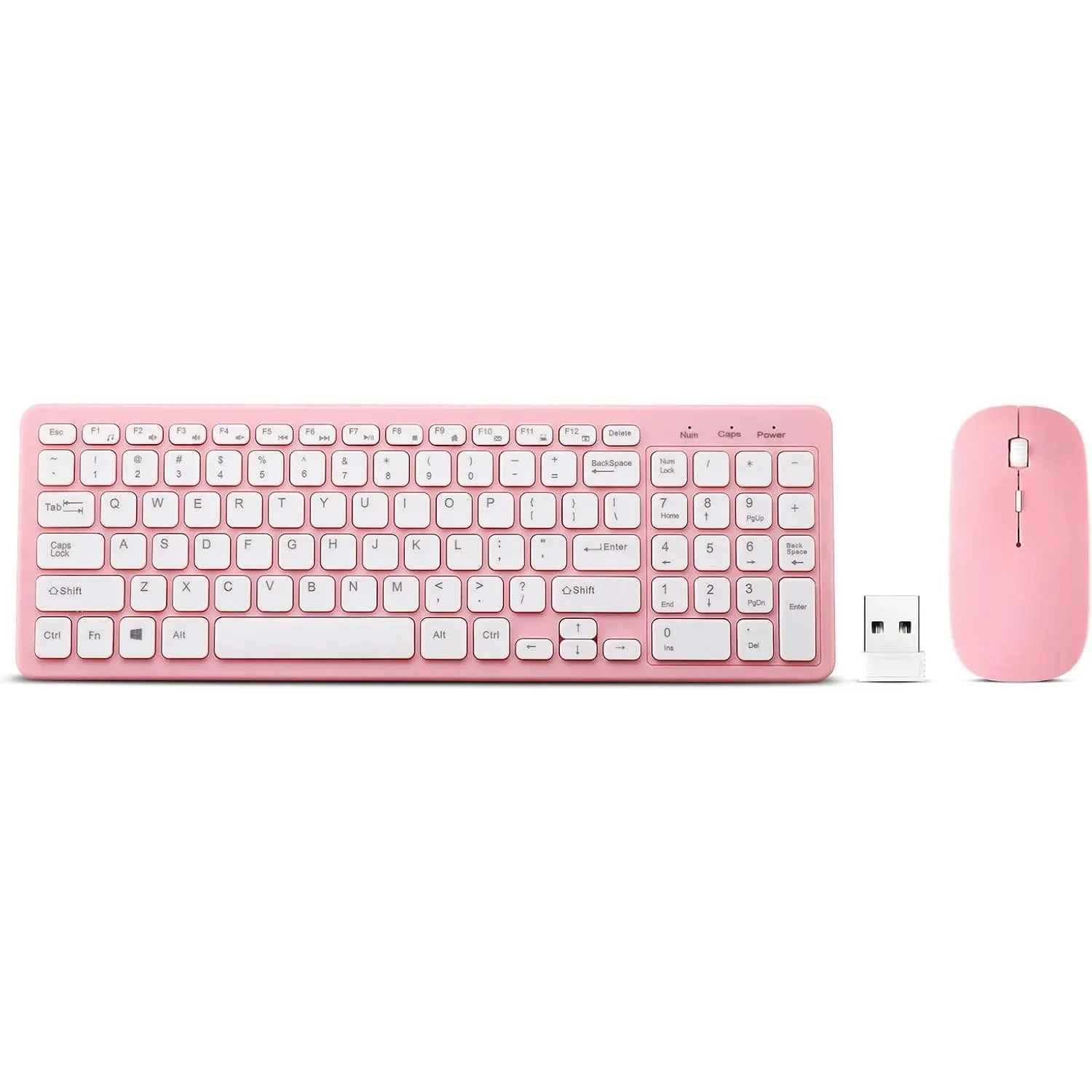 Keyboard and  Combo, Compact Quiet  Keyboard and  Set 2.4G Ultra-Thin Sleek Design for Windows, , Desktop, PC, Notebook, Laptop (Black01)
