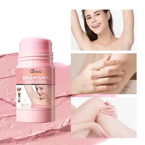 Vitamin C Peach Body Brightening Stick 30g/1.06oz, Local Brightening for Elbows Knees Armpits, Improves Dark Skin Tone, Full Body Skincare, Moisturizing Skin