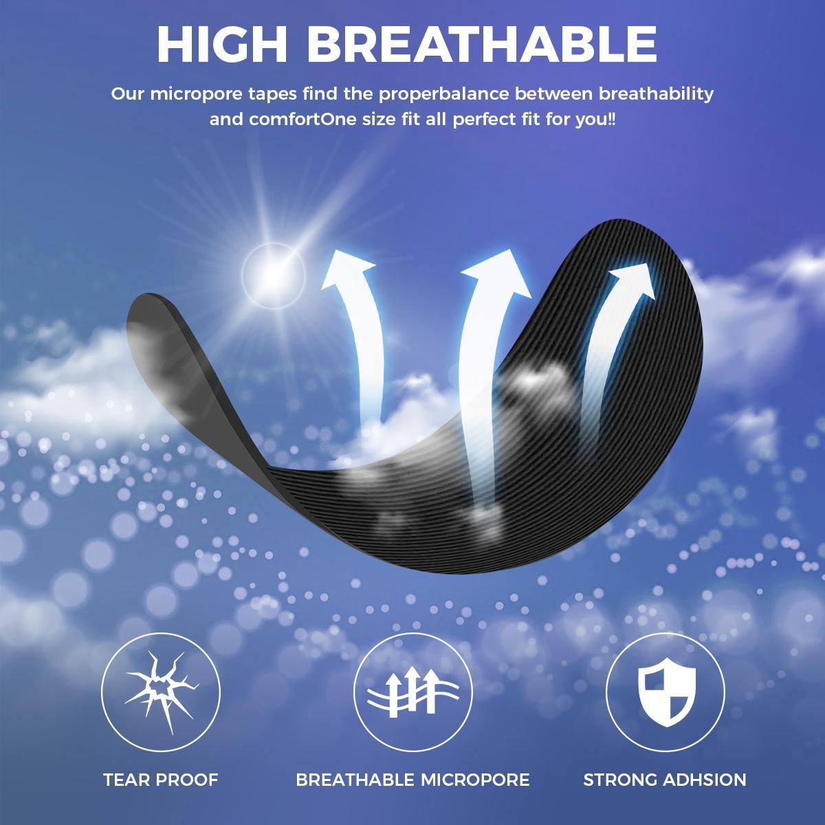 SISSTY Mouth Tape for sleeping, one month supply, mouth tape, black, gentle, adhesion & 30 Strips, sports accessories, Anti Snoring Sticker Snoring Relief Sticker