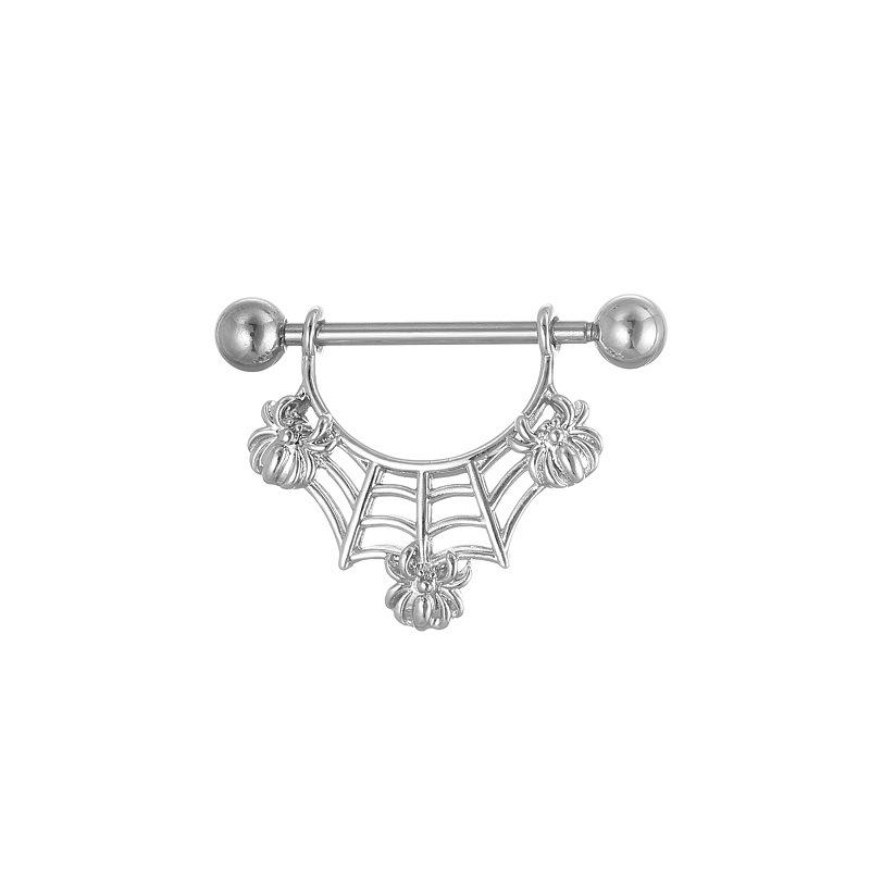 Spike Opal Piercing, F136 Titanium Internally Threaded, Nose Lip Cartilage Jewelry