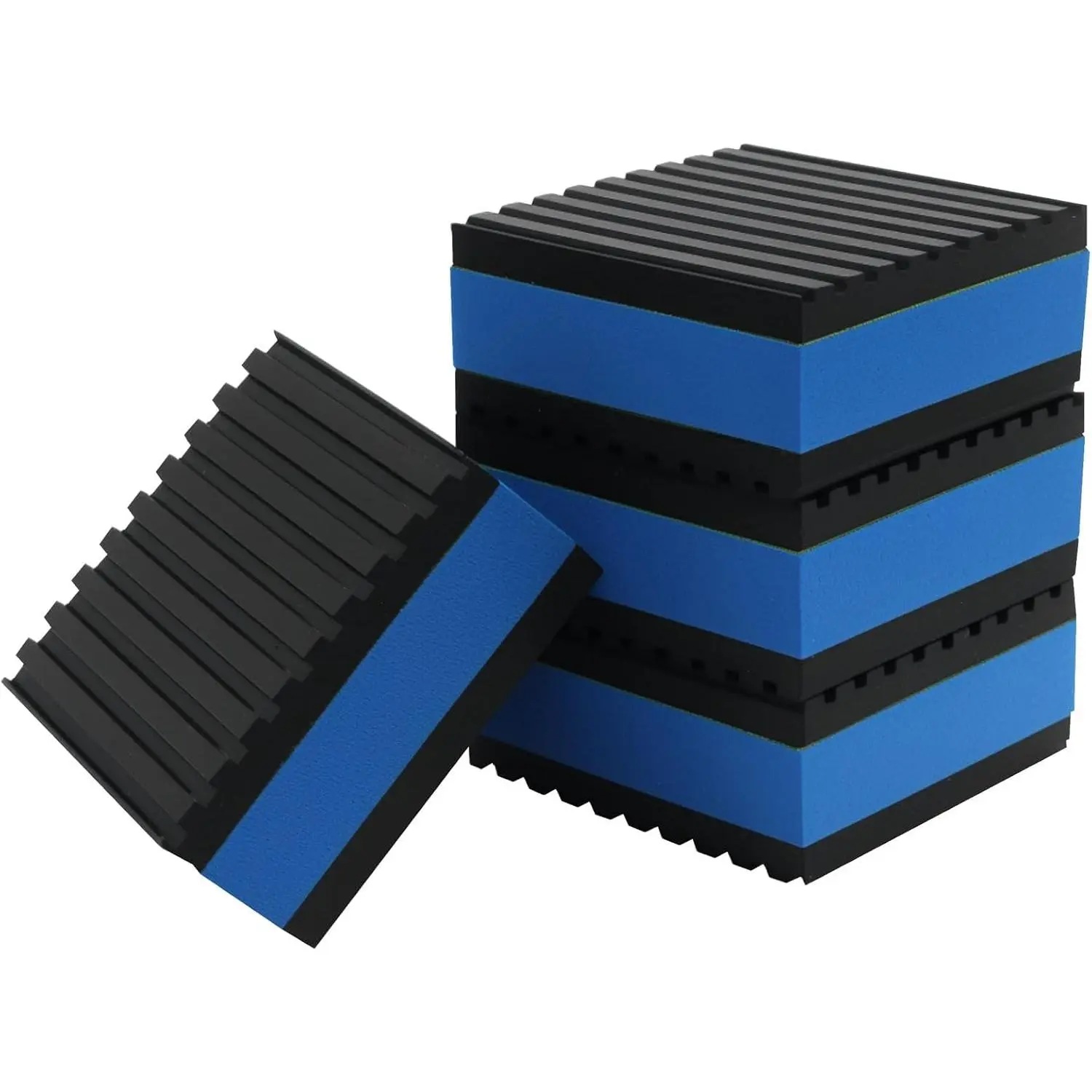 Anti Vibration Pads, 2" X 2" X 7/8", 4 Pack | Heavy Duty Rubber and EVA, Vibration Damping and Sound Isolation, For Air Compressors, For Air Conditioners, For Washer Dryer