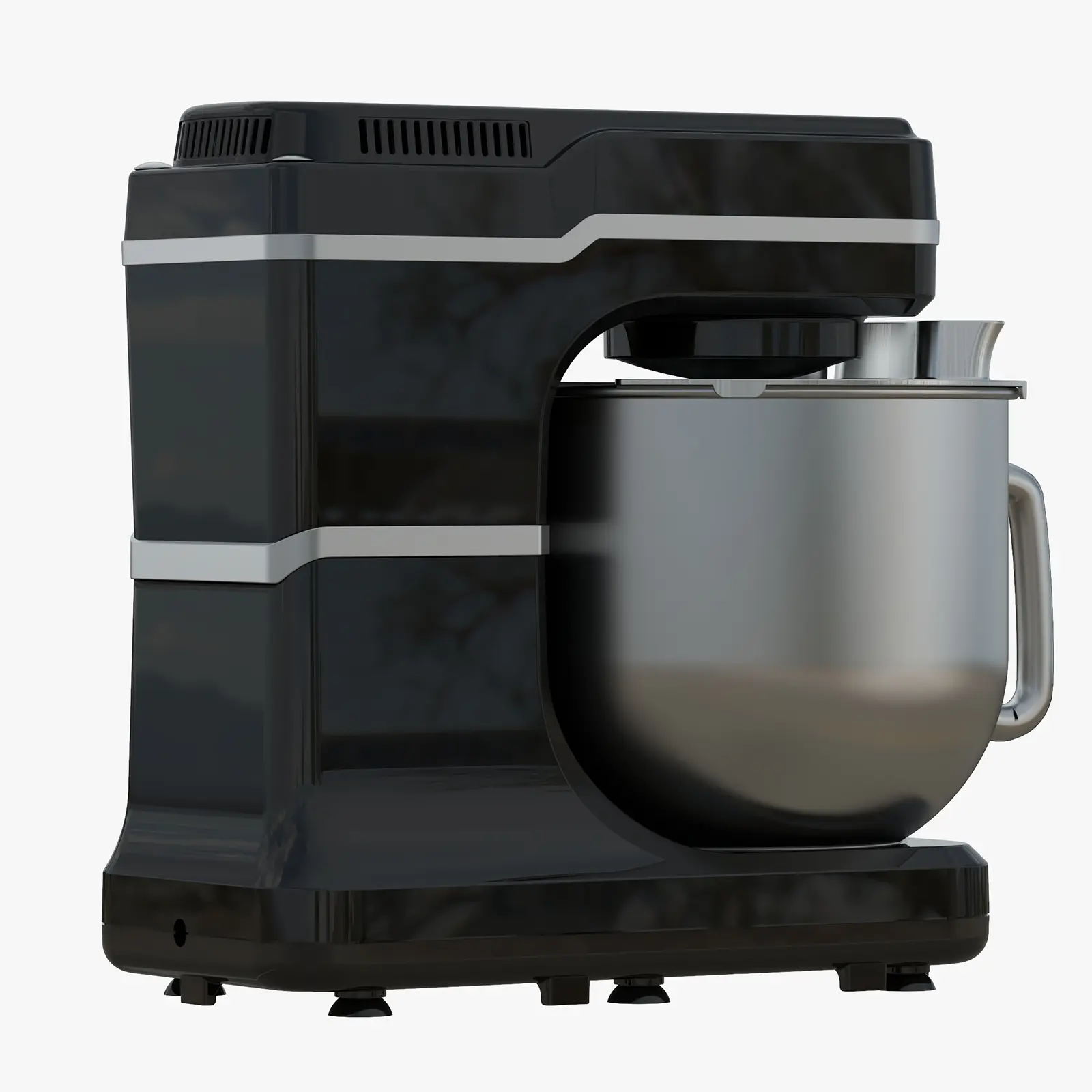 High-Performance 660W 10-Speed Tilt-Head Electric Stand Mixer, 7.5 Qt Stainless Steel Bowl Kitchen Mixer with Dishwasher-Safe Attachments, Splash Guard, Anti-Slip Base, Ideal for Home Use