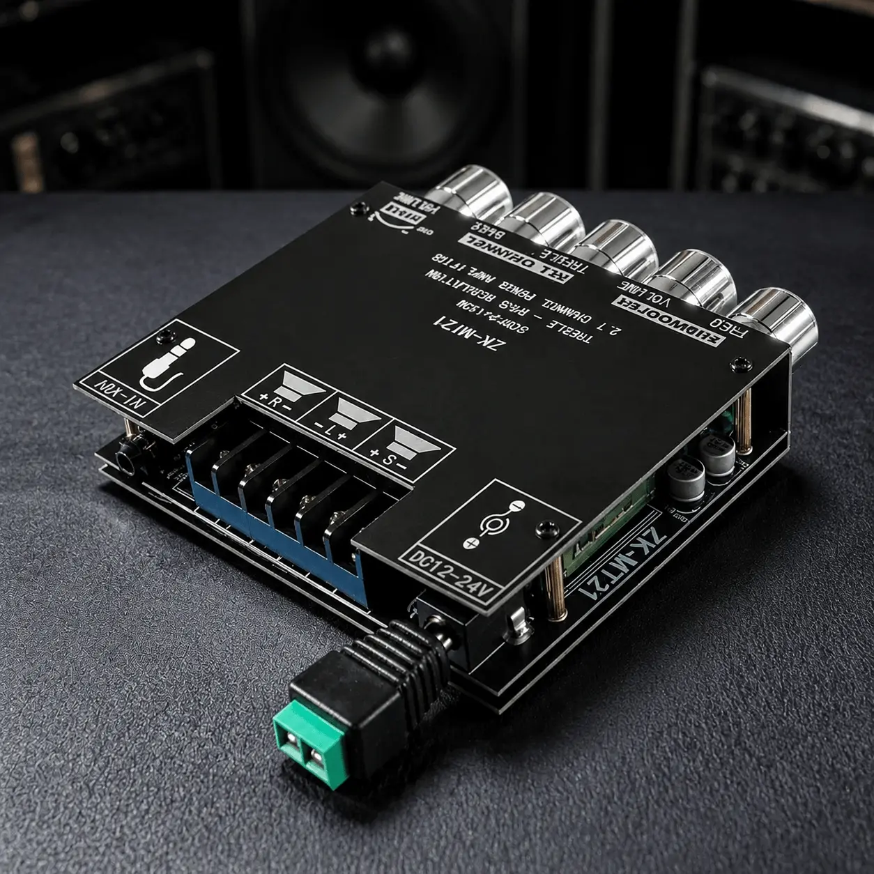 2.1-Channel Bluetooth Audio Amplifier Board, DIY Home Audio Accessories, Audio System Upgrade and Modification Parts, Audio Signal Amplification Board, Speaker Assembly Circuit Board