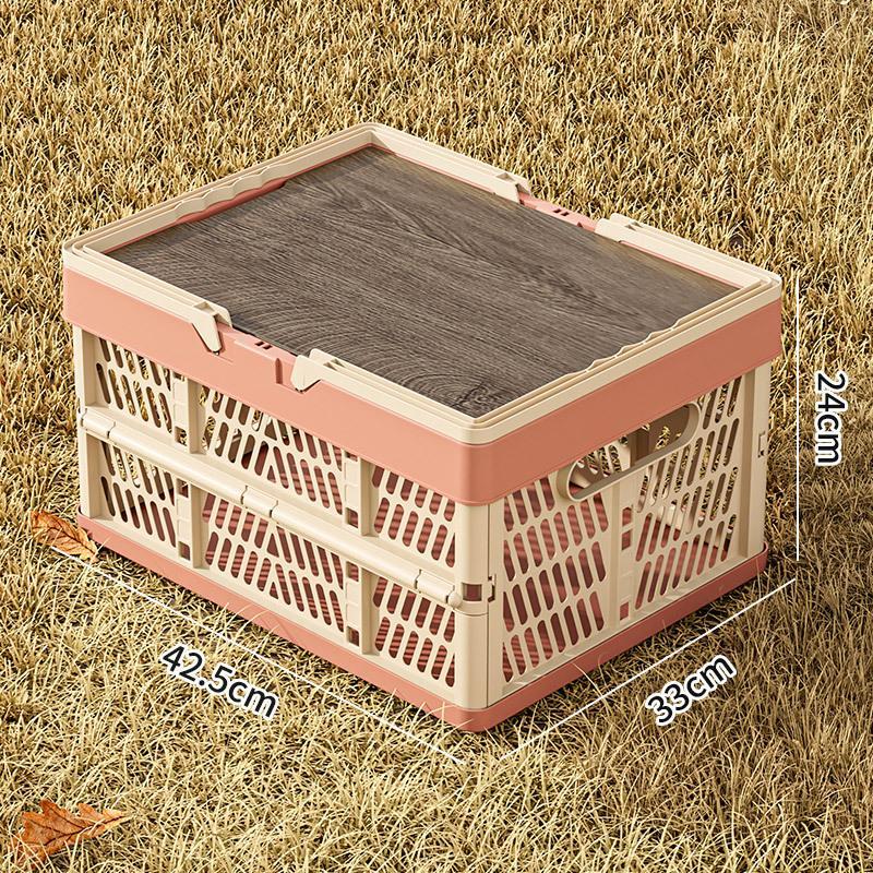 Foldable Storage Box, Outdoor Dining Basket, Portable Shopping Basket, Fruit Basket, Snack and Toy Container, Bookshelf Basket, Versatile Multi-Purpose Organizer