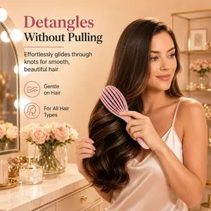 Air Cushion Detangling Brush, Gentle Scalp Massager, Hair Styling Tool for Women & Kids, Anti Knot Hair Care, Christmas Gift