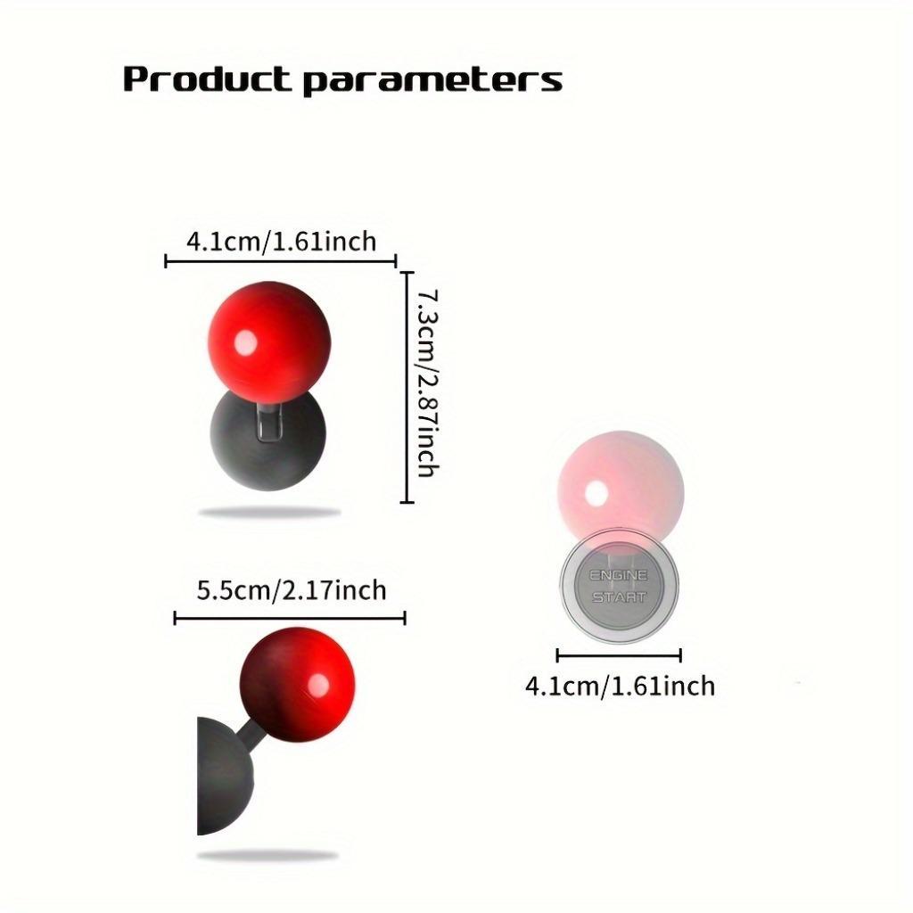 Car Engine Start Stop Button Cover, Car Engine Start Stop Button Decoration, Universal Car Interior Accessories for Car Engine Start Stop Button Automotive