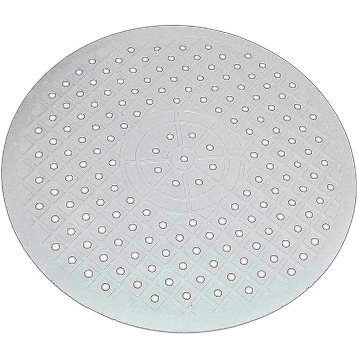 Kitchen Sink Protector, Non-Slip Sink Dish Drying Mat - Heat Resistant,  Draining, Easy to Clean, 12x12inch (White, Round)