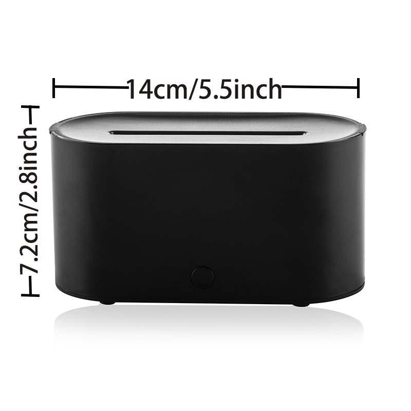 Humidifier Flavored Air Diffuser for Home Decor, 1 Count Simulation Flame Ultrasonic Air Humidifier for Fall, USB Powered Aromatherapy Diffuser, 7 Colors Lighting Mini Humidifiers Diffusers, Air Freshener for Bedroom, House Accessories Furniture