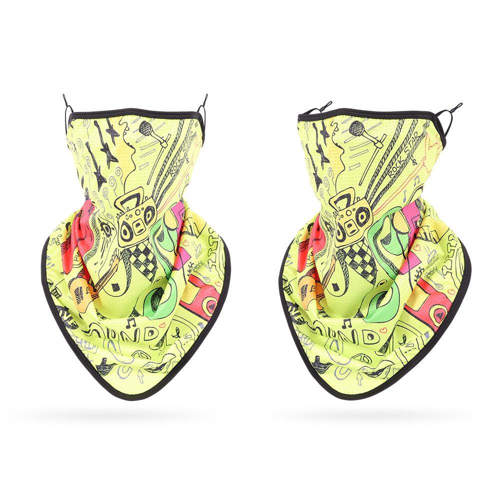Adjustable Extended Ear-Loop Face Mask – Unisex Outdoor Sports Cycling Neck Gaiter, UV Protection Breathable Mesh Ice Silk Neck Scarf