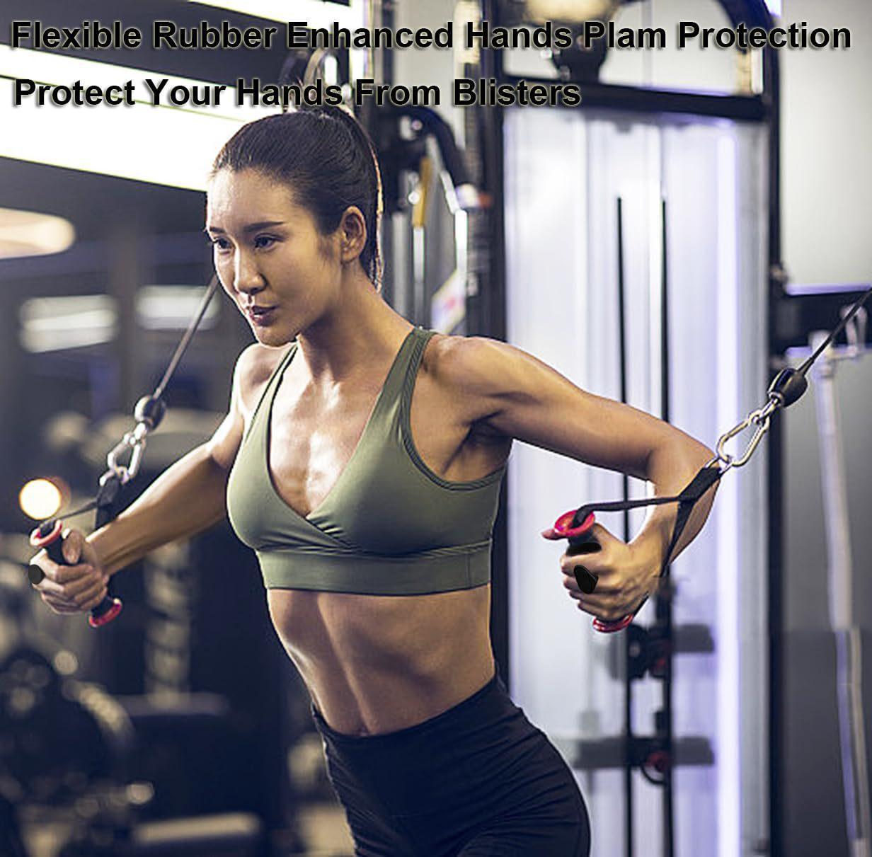 Silicone Gym Grips for Weight Lifting,Workout Gloves for Women Men Alternative,Anti Slip Gym Workout Grip,Rubber Gym Hand Grips-Weightlifting Grips Pad for Barbell,Pull Up,Ryptfit,Training