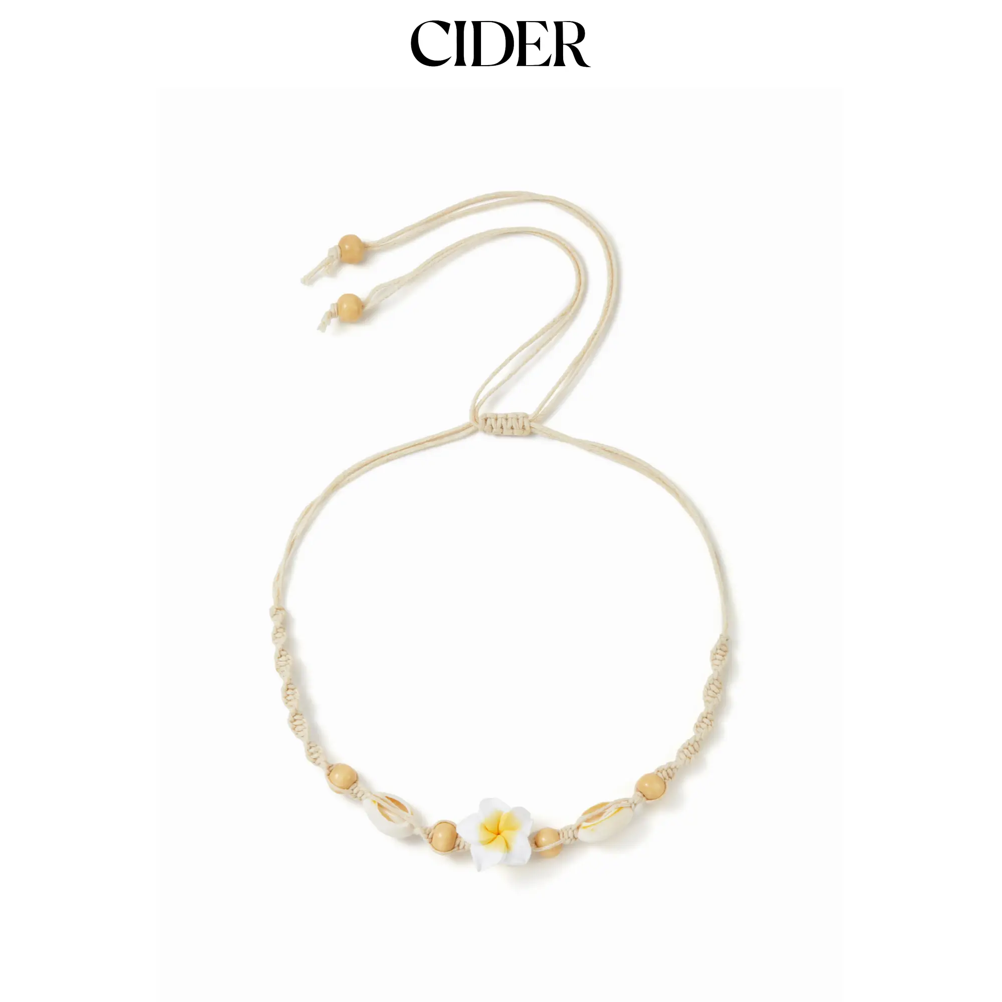 Cider FLORAL & BEADED NECKLACE