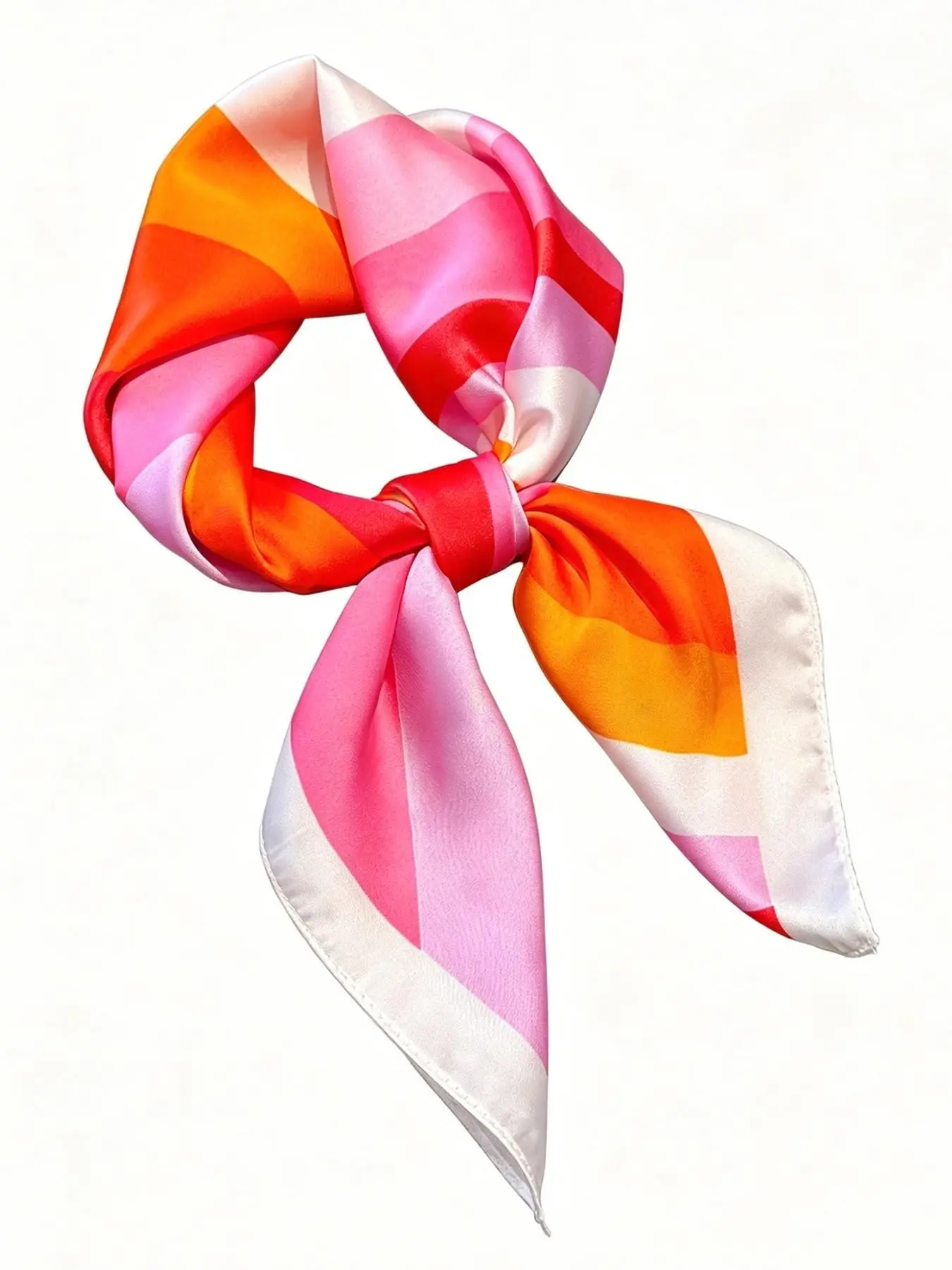 Women's Floral Print Scarf, Casual Fitted Headscarf, Elegant Hair Accessory, Perfect Birthday Gift, All-Season Fashion Item